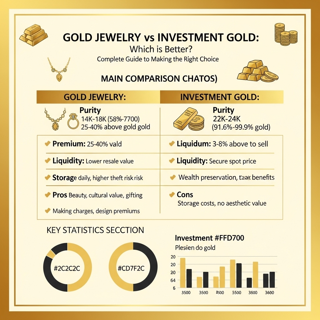 Gold jewelry vs investment gold: which is better - Gold Investment Guide