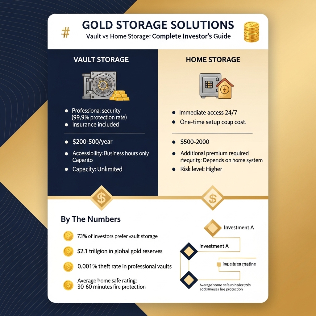 Gold storage solutions: vault vs home storage - Gold Investment Guide