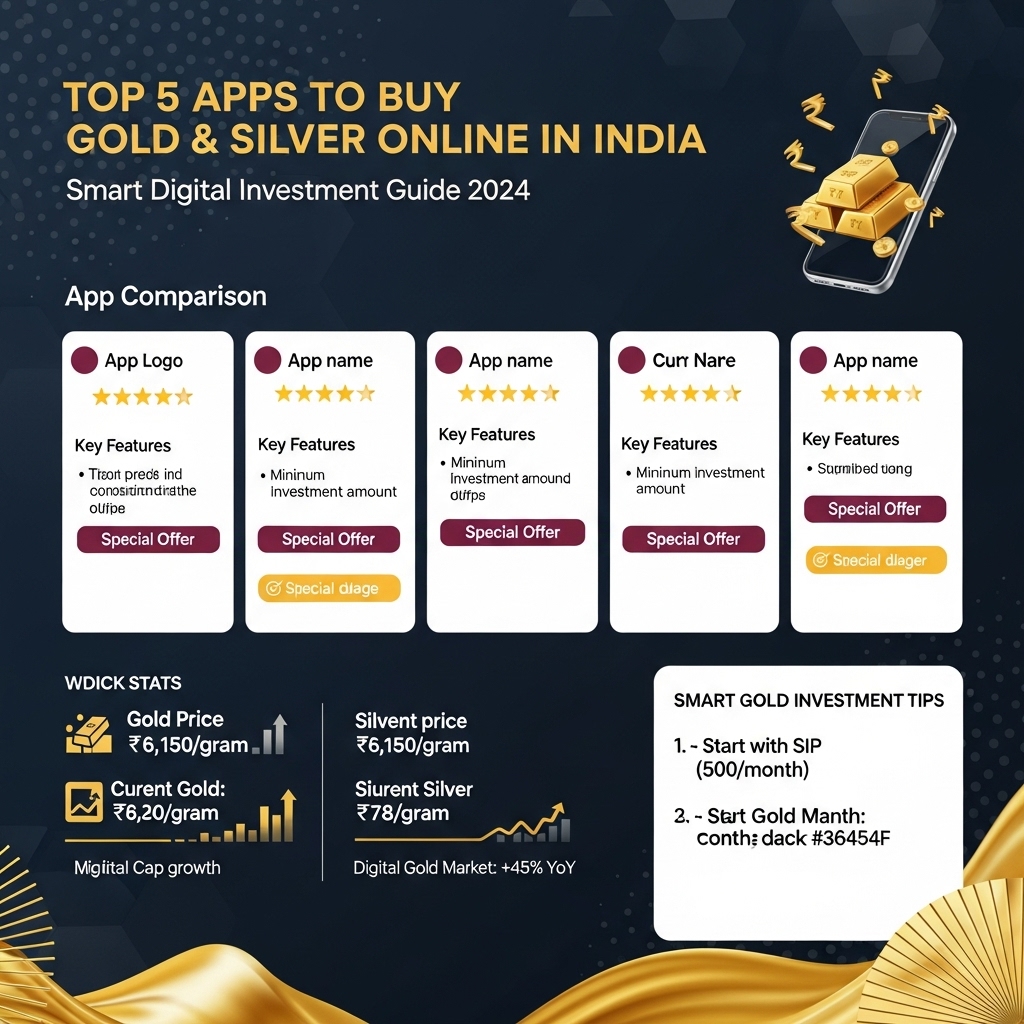 Top 5 Apps to Buy Gold and Silver Online in India - Gold Investment Guide