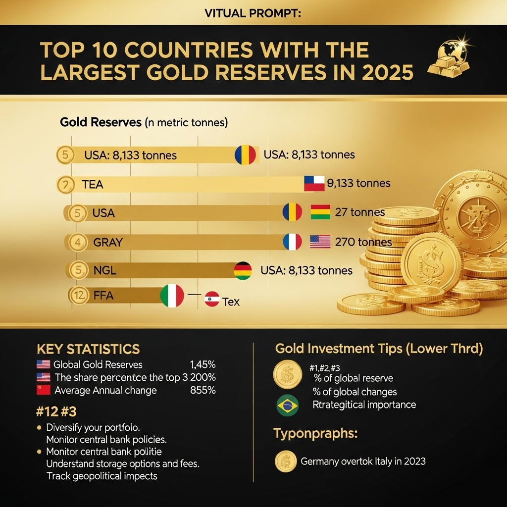 Top 10 Countries With the Largest Gold Reserves in 2025 - Gold Investment Guide