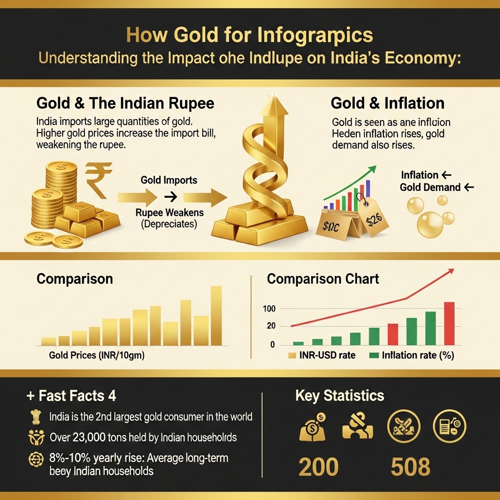 How Gold Influences the Indian Rupee and Inflation - Gold Investment Guide
