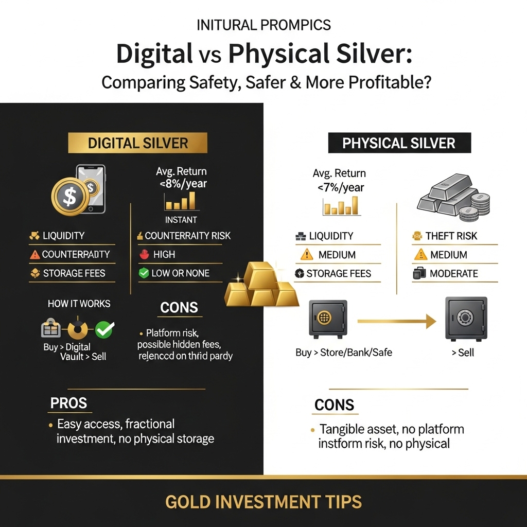 Digital vs Physical Silver: Which is Safer & More Profitable? - Gold Investment Guide
