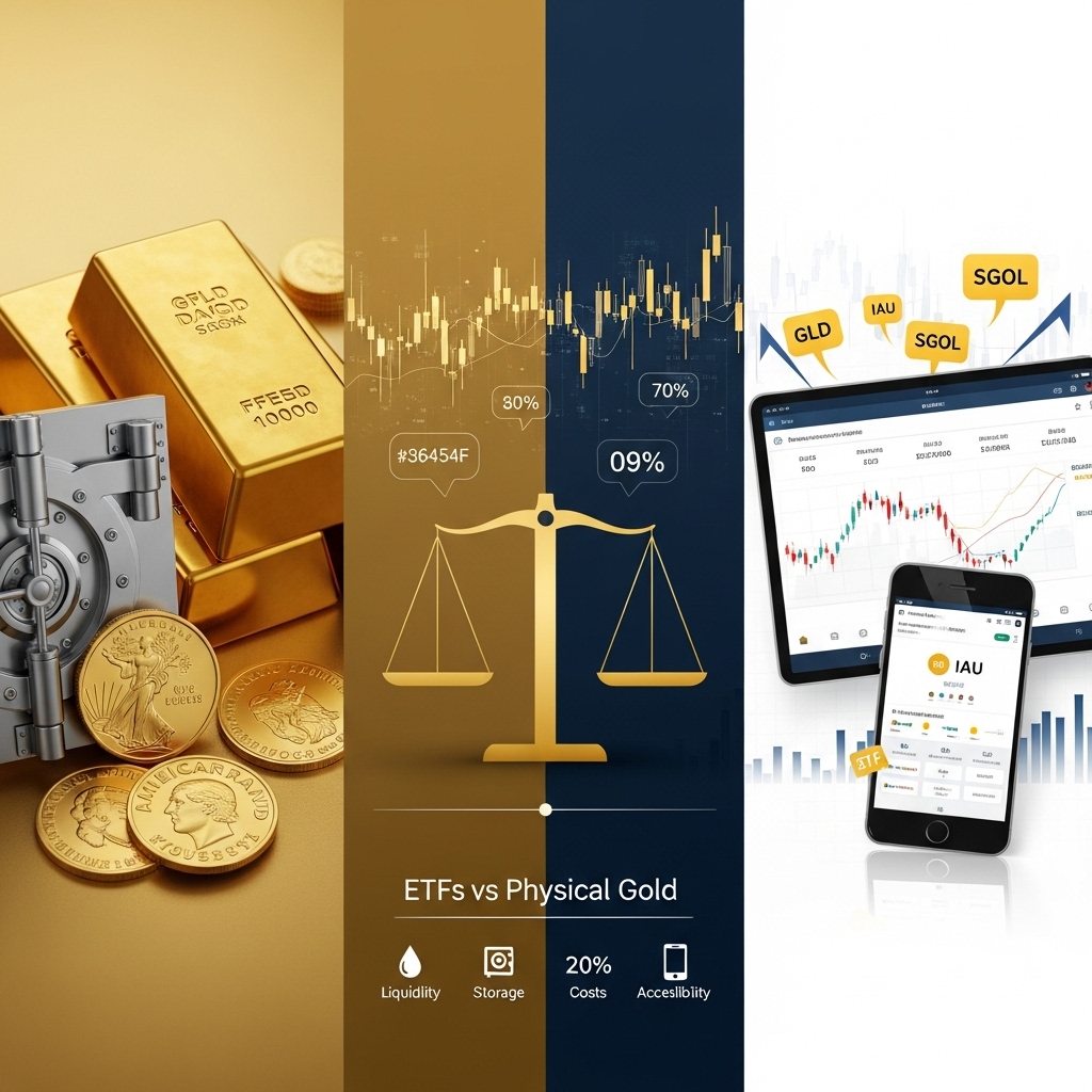 Best gold ETFs vs physical gold: comprehensive comparison - Gold Analysis