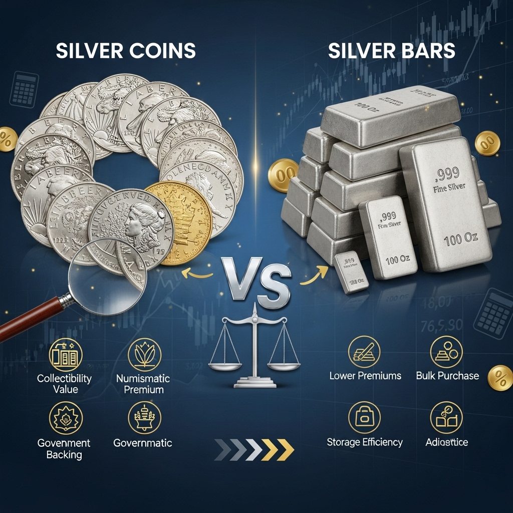 Silver Coins vs Bars: Which One Offers Better Value? - Gold Analysis