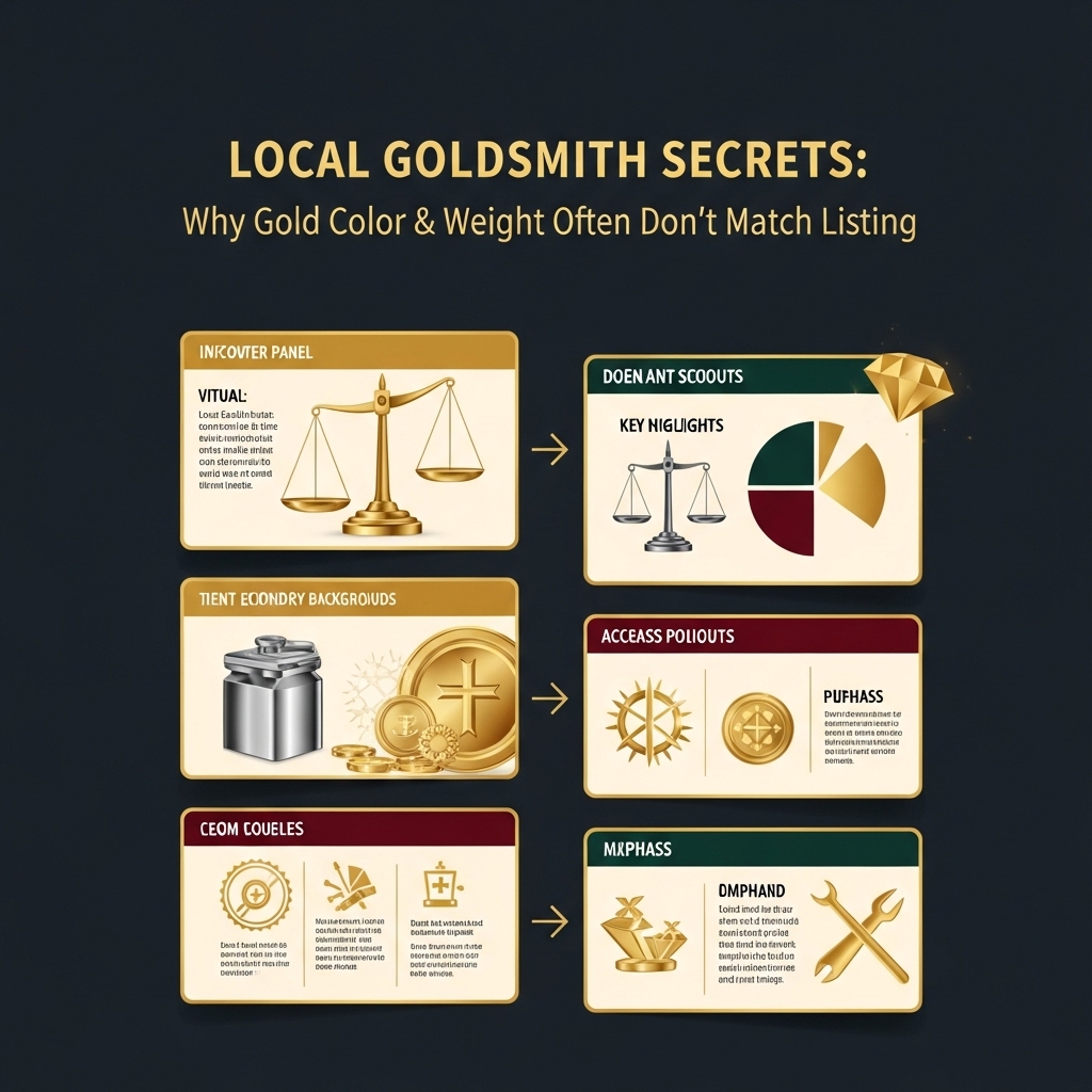 Local Goldsmith Secrets: Why Color and Weight Often Don’t Match Listing - Gold Investment Guide