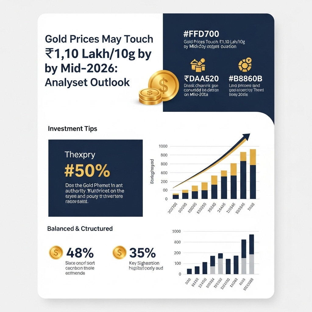 Gold Prices May Touch ₹1.10 Lakh/10 g by Mid‑2026: Analyst Outlook - Gold Investment Guide
