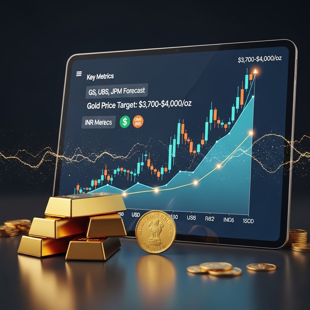 GS, UBS & JPM Forecast Gold to Hit $3,700‑4,000/oz—What It Means for India - Gold Analysis