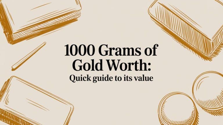 How much is 1000 Grams of Gold Worth? Quick Guide to its Value