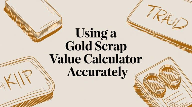Using a Gold Scrap Value Calculator Accurately