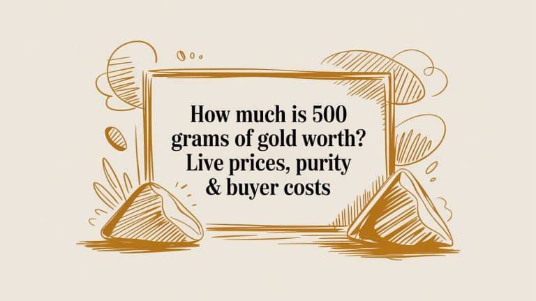 How much is 500 grams of gold worth? Live Prices, Purity & Buyer Costs