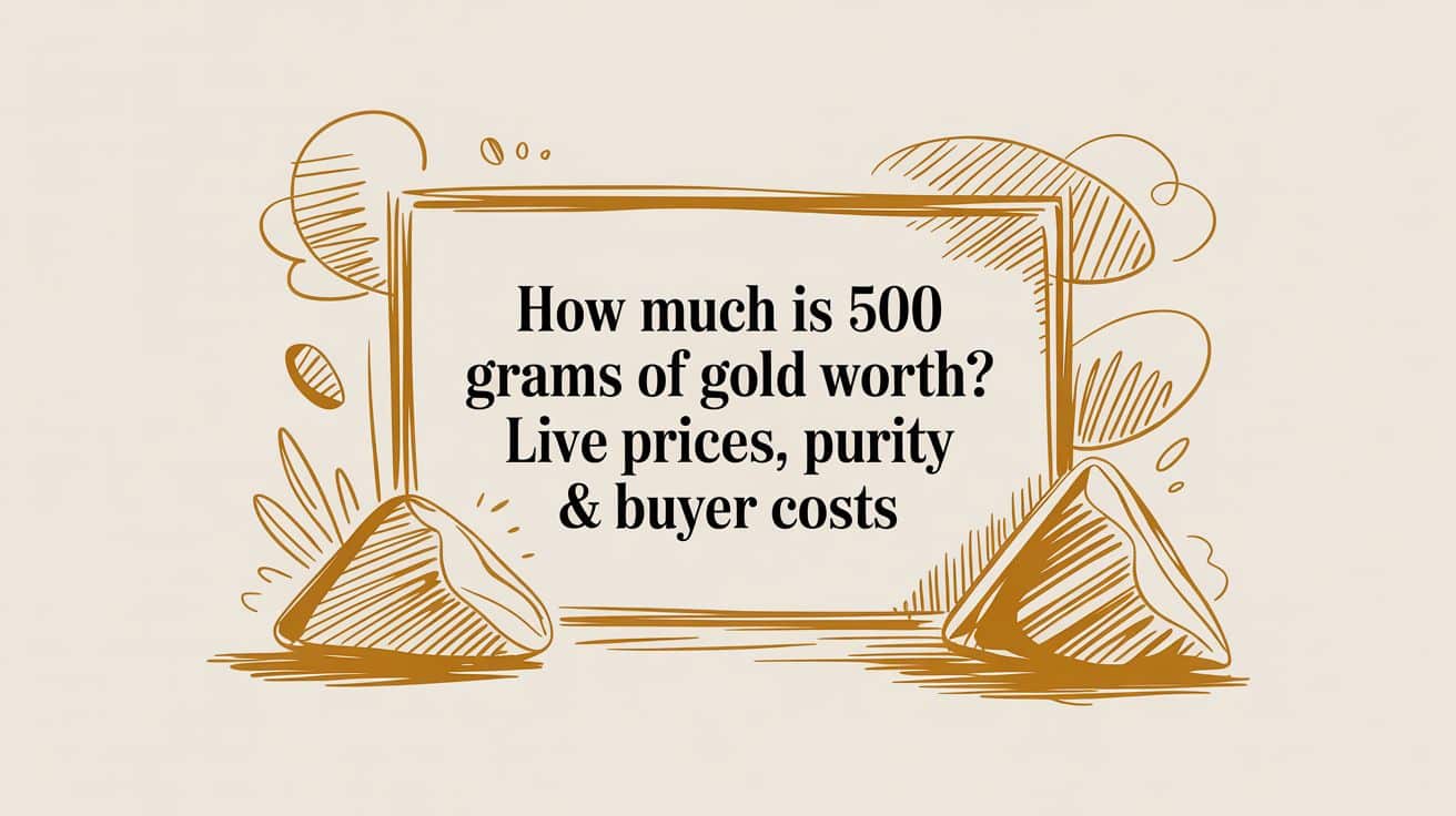 How much is 500 grams of gold worth? Live Prices, Purity & Buyer Costs