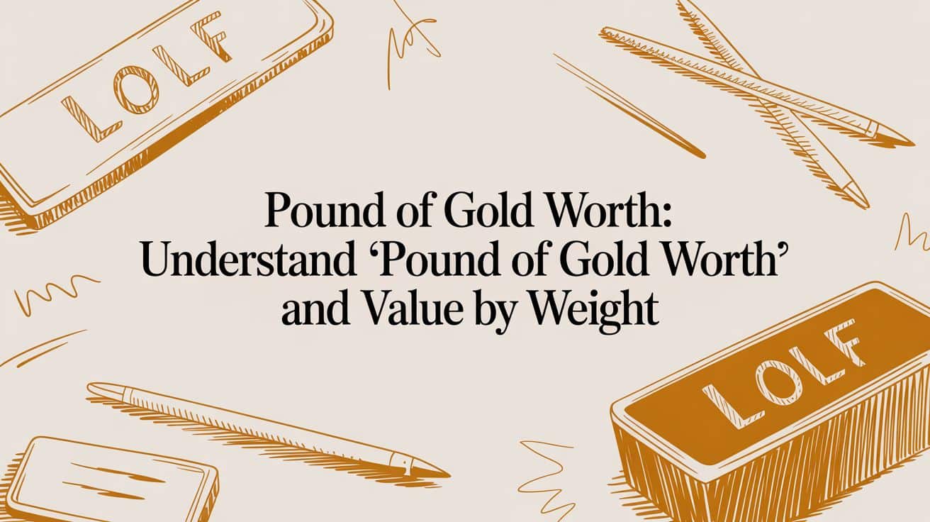 Pound of Gold Worth: A Guide to Calculating Its True Value